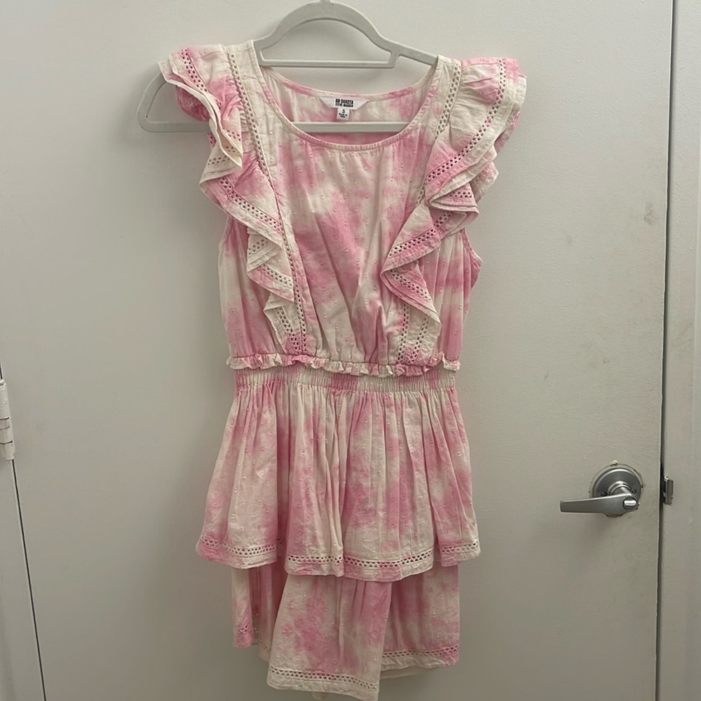 Pink & White Tie Dye Dress